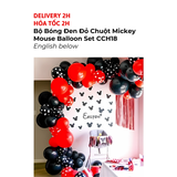 Bộ Bóng Đen Đỏ Chuột Mickey Mouse Balloon Set CCH18