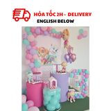 Bộ Bóng Pastel Chó Cứu Hộ Màu Hồng - Paw Patrol Pastel Balloons Set CCH03