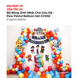 Bộ Bóng Sinh Nhật Chó Cứu Hộ - Paw Patrol Balloon Garland Set CCH32