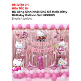 Bộ Bóng Sinh Nhật Chủ Đề Hello Kitty Birthday Balloon Set UPKP09