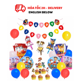 Bộ Bóng Sinh Nhật Nhiều Màu Chó Cứu Hộ Paw Patrol Multicolor Birthday Balloon Set CCH36