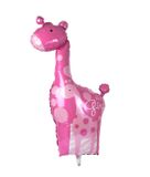 Bong bóng hình hươu cao cổ hồng size S - Pink giraffe balloon bhkl22