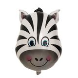 Bong bóng hình mặt ngựa vằn size M - Zebra Face Foil Balloon bhkl06
