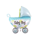 Baby boy pram foil balloon