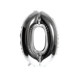 Bóng số bạc number balloon 40cm bso04