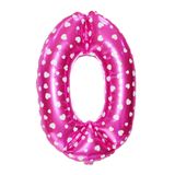 Bóng số hồng to 100cm Pink big number 100cm bso07