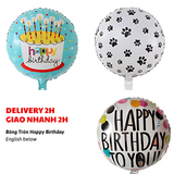 Bóng Tròn Happy Birthday - Happy Birthday Foil Balloons CCH52