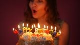 Nến chấm bi nhiều màu birthday candle npk 11