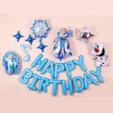Bộ Bóng Trang Trí Sinh Nhật Elsa Màu Xanh - Blue Elsa Foil Balloon Combo SEC17