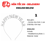 Vương Miện Cài Tóc Happy New Year Headband For Party CBHP42
