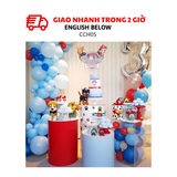 Bộ Bong Bóng Sinh Nhật Chủ Đề Chó Cứu Hộ Nhiều Màu Paw Patrol Balloon Set CCH05