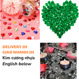 20 Viên Kim Cương Nhựa Nhiều Màu Cho Trang Trí, Làm Đồ Thủ Công - 20pcs Multicolor Plastic Diamonds For Decorations CTDT50