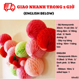 Bộ Lồng Đèn Tổ Ong Trung Thu Nhiều Màu - Multi-color Mid-Autumn Honeycomb Set TTHU02