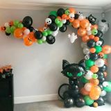 Bộ Bóng Trang Trí Halloween Mèo Đen Nhiều Màu - Multicolor Halloween Foil Balloon Combo BBHL59