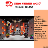 Bộ bong bóng trang trí Halloween nhiều màu bbhl38