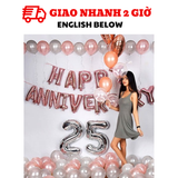 Bộ bong bóng trang trí lễ kỷ niệm Happy Anniversary hpan23