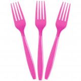 Nĩa nhựa Bánh cupcake hồng 6c/gói