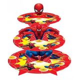 3-tiered cupcake spiderman