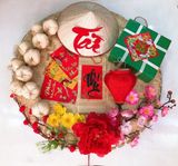 1 Mẹt Hoa Trang Trí Tết - Flat Bamboo For Tet PKTET68