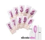 Nến Số Nhũ Hồng