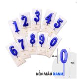 Nến Số Nhũ Xanh