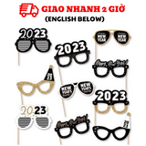 Bộ phụ kiện chụp hình Photo Props Happy New Year 10 cái cbhp47
