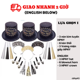 10 Bộ nón tiệc năm mới giành cho 10 khách - New Year Party Kit cbhp43