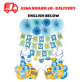 Bộ Bóng Và Dây Cờ Trang Trí Tiệc Oktoberfest - Oktoberfest Foil Balloon And Bunting Combo OTBF26