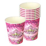 Jeweled princess paper cups 6/pack