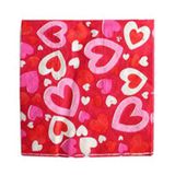 Bubble hearts paper napkins small