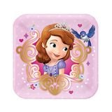 Dĩa giấy Công Chúa Sofia The First cỡ nhỏ 18cm 8c/cái