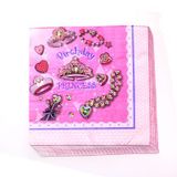 Jeweled princess paper napkins