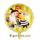 Bong bóng hình minion tròn bhpm01