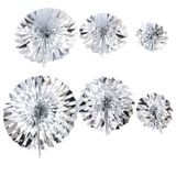 Bộ quạt hoa cúc bạc 6/gói