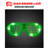 Mắt Kính LED Màu Xanh Lá Cho Lễ Hội Patrick's Day - Green LED Light Eyeglasses For St. Patrick's Day Party PTD17