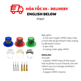 Bộ Phụ Kiện Nón, Vương Miện, Kèn Loa Nhiều Màu Tiệc Năm Mới Cho 6 Người - Multiple Colours New Year Kit For 6 Guests PTK07