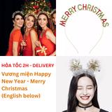 Vương Miện Happy New Year Headband And Party Hat PTK40