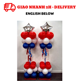 Bộ bóng trang trí tiệc Quốc Khánh Mỹ - 4 of July combo qkm07