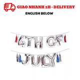 Bộ bóng trang trí tiệc Quốc Khánh Mỹ - 4 of July combo qkm09