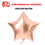 Bóng Hình Ngôi Sao Màu Hồng Trang Trí Tiệc - Pink Star Foil Balloon TBGT54
