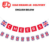 Bộ Dây Cờ Quốc Khánh Anh Màu Đỏ - British Banner QKA11