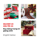 1m Ruy Băng Trang Trí Giáng Sinh - 1m Ribbons For Christmas Decorations BBNE81