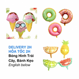 Bóng Hình Bánh Kẹo Trang Trí Sinh Nhật - Cake, Candy Foil Balloon For Birthday Party TCD31