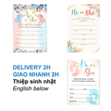 THIỆP MỜI TIỆC THÔNG BÁO GIỚI TÍNH TBGT56