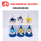 Nón Sinh Nhật Baby Shark Cho Bé - Baby Shark Birthday Hat TCL55