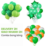 Bộ Bóng Cao Su Màu Xanh Lá Trang Trí Lễ Hội Patrick's Day - Green Latex Balloon Set For St. Patrick's Day Decorations PTD23