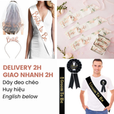 Dây Đeo Chéo Chú Rể Tiệc Chia Tay Độc Thân - Groom To Be Accessories CTDT47