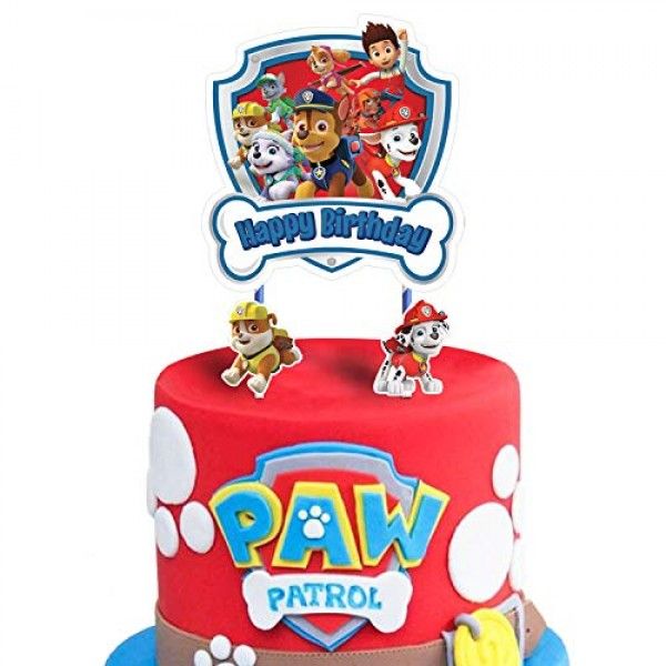 Các loại trang trí bánh chó cứu hộ Paw Patrol nào phổ biến trên thị trường?