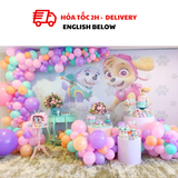 Bộ Bóng Sinh Nhật Chó Cứu Hộ | Paw Petrol Balloon Arch Kit For Birthday CCH09