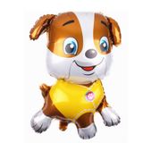 Dog with yellow shirt balloon